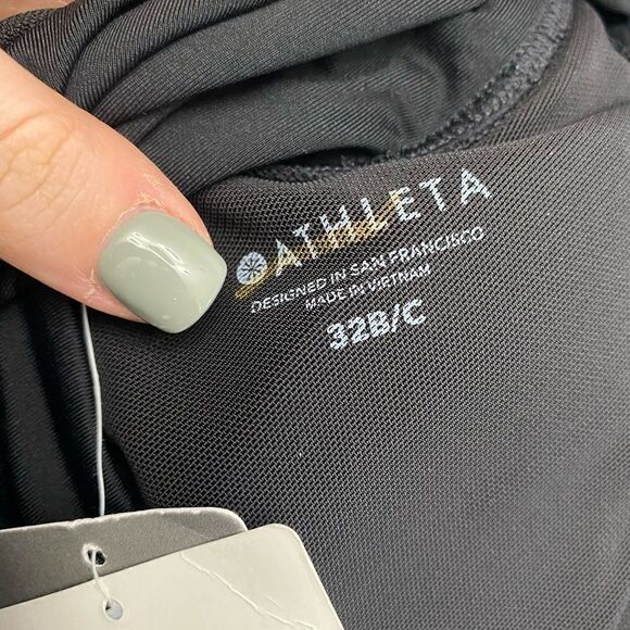 Athleta Bra Cup Halter Bikini Top 32 B/C - Picture 14 of 14